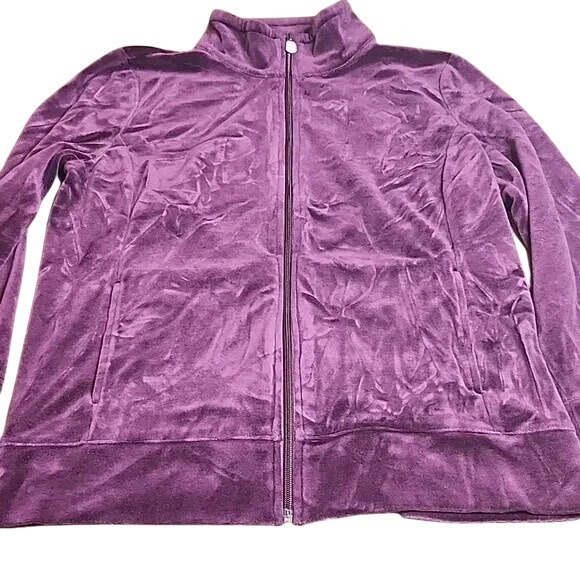 Talbots Jackets & Blazers - Talbots Luxe Velour Jacket, Full Zip, Women's Size MP, NWOT
